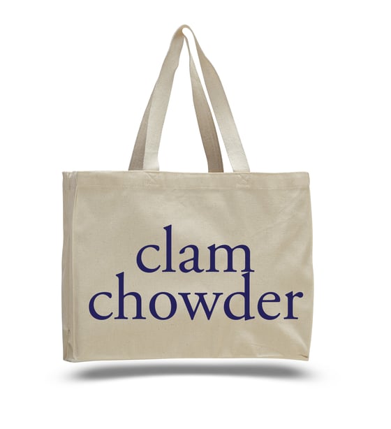 Image of CLAM CHOWDER TOTE BAG