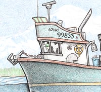 Image 2 of Pots on Deck  8 1/2" X 11"