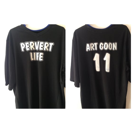 Image of PERVERT LIFE Black & White soccer jersey 
