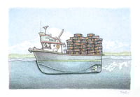 Image 1 of Pots on Deck  8 1/2" X 11"