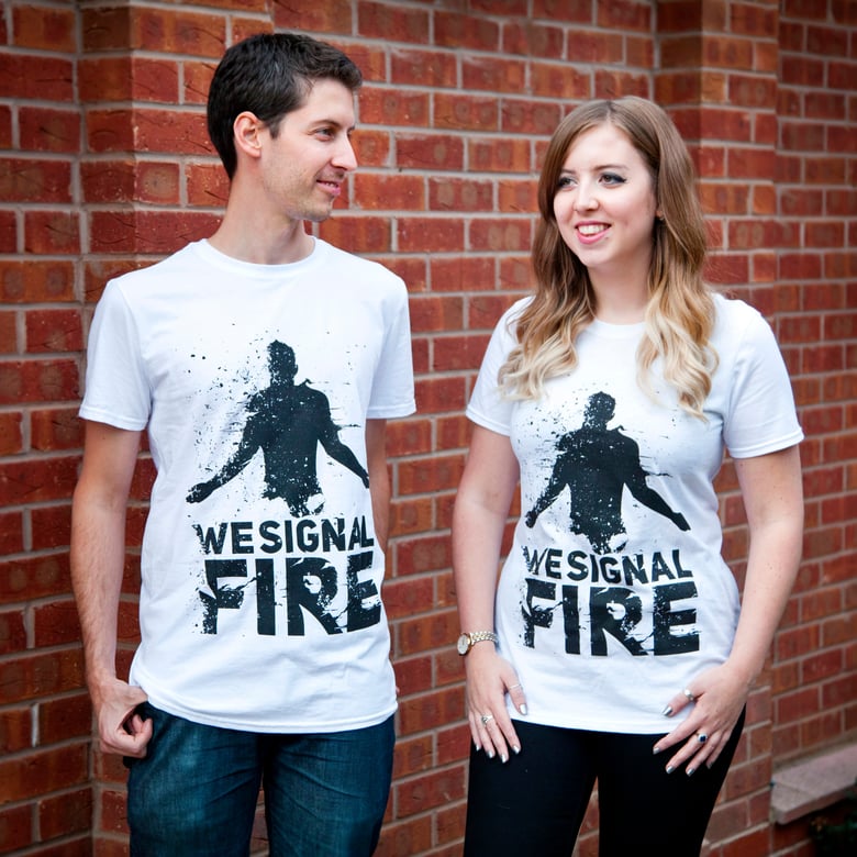 Image of WE SIGNAL FIRE Tee - White