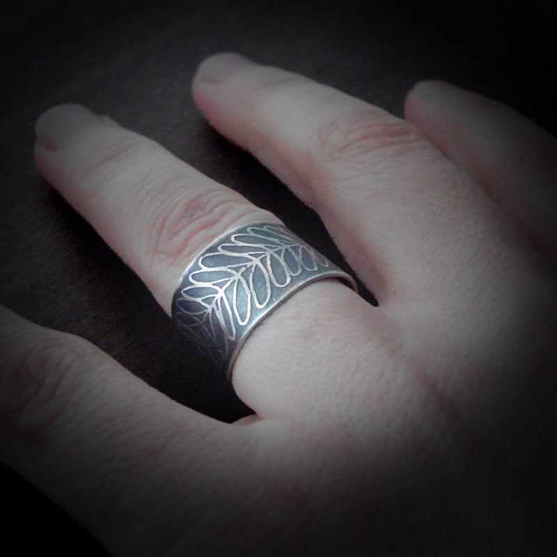 Sterling Silver Fern Ring Lisa Hopkins Design
