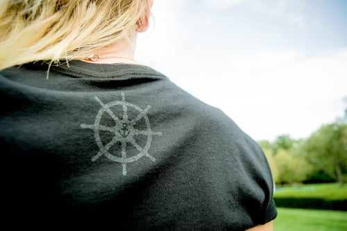 Image of Black On Black Anchor Tee