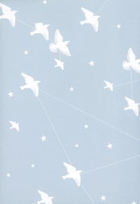 Image 3 of Star-ling Wallpaper - Powder Blue