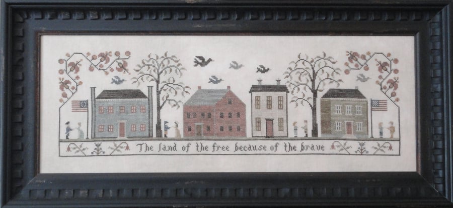 Image of Land of the Free cross stitch pattern by Willow Hill Samplings