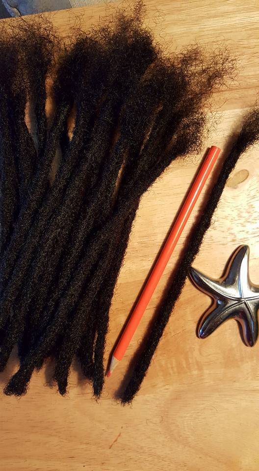 Human Hair Dreadlock Extensions Pencil Width DreadLock Extensions