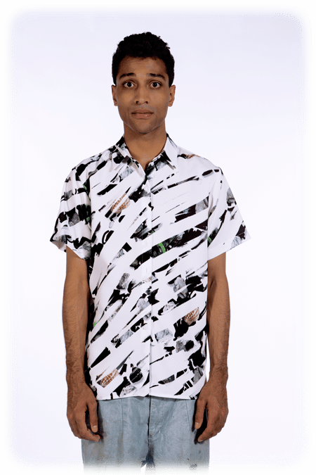 Image of Short Sleeve Shirt - Painted Rocks