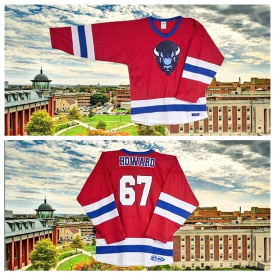 Image of Howard University Hockey Jersey in Red