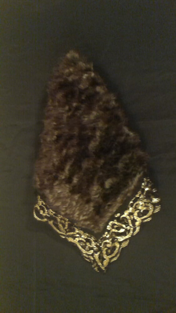 Image of FAUX FUR HANKIE & FAUX LEATHER HANKIE