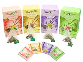 Image of Four Box Of Herbal Teas- 20 Envelops Each 