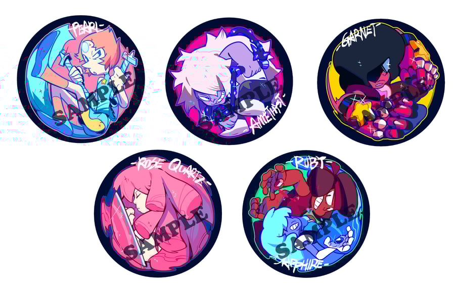 Image of THE CRYSTAL GEMS THEME BUTTONS SUIT