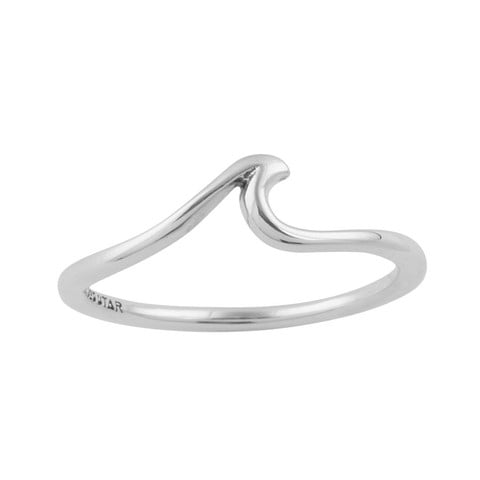 Image of Sterling Silver Tiny Wave Ring 