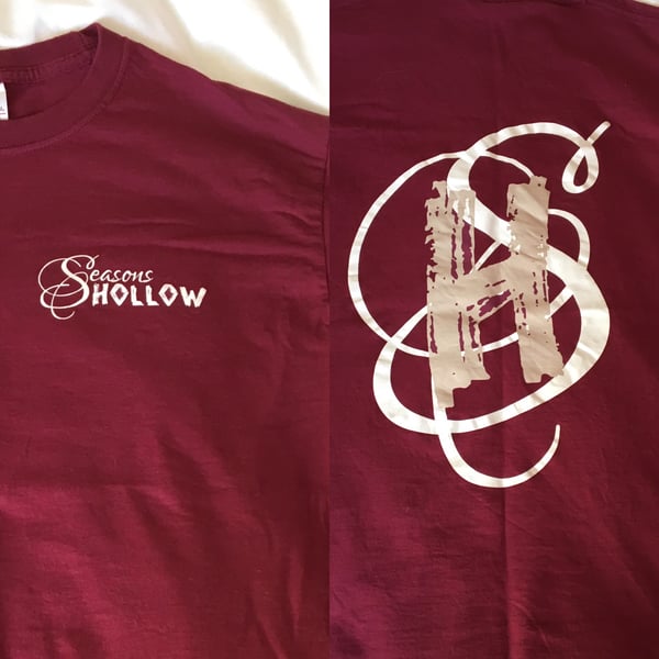 Image of Seasons Hollow Logo Tshirt - Burgundy