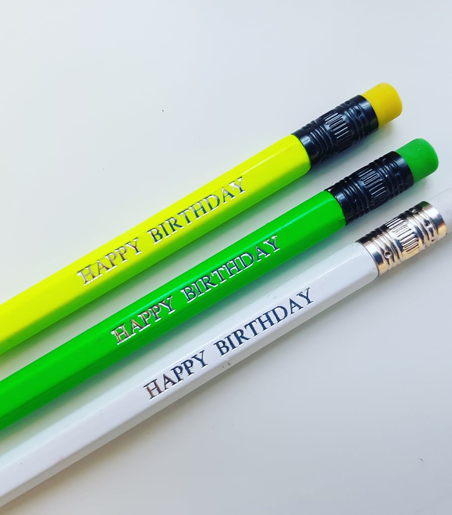 Image of Happy Birthday Pencil