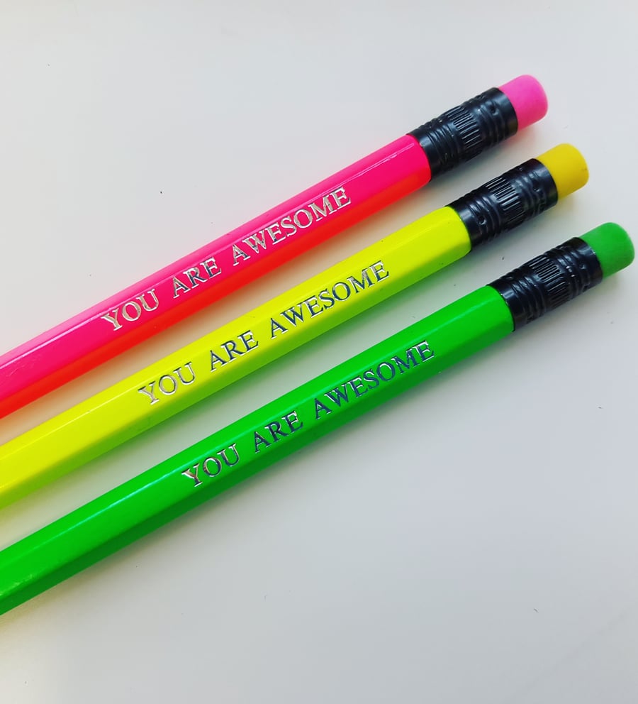 Image of You Are Awesome pencil