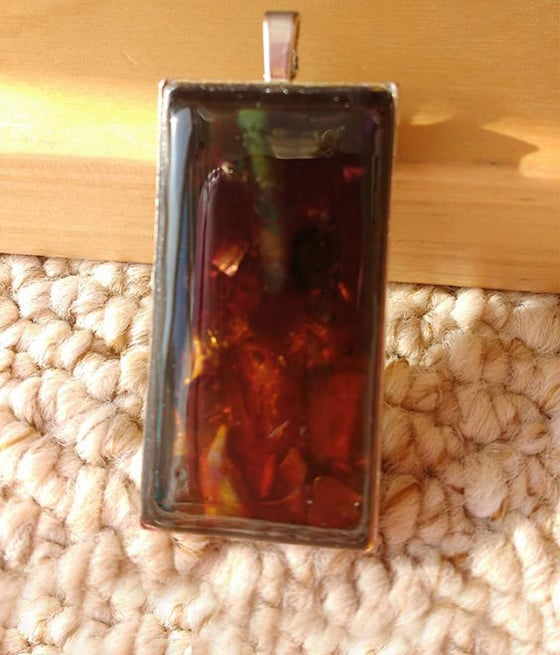 Image of HoneyGold Rectangle Pendant