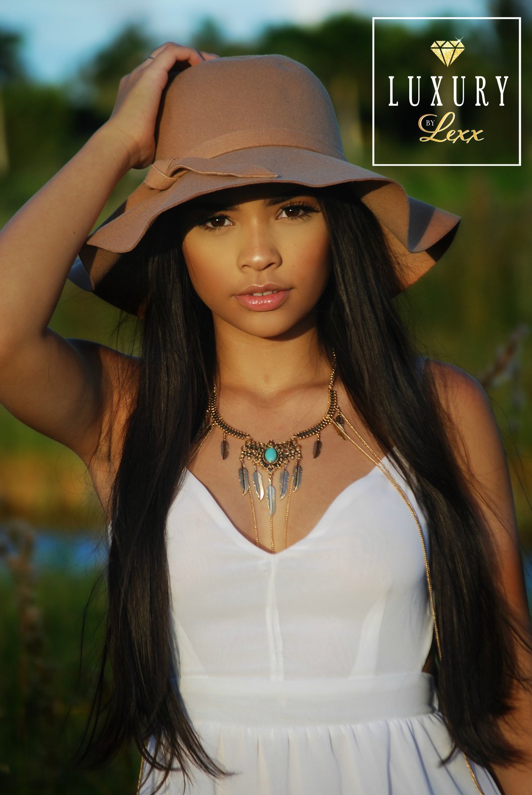 suede floppy hat