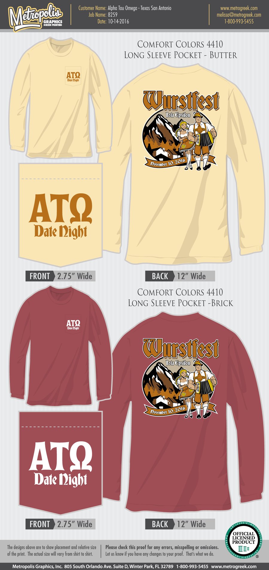 Image of Wurstfest date night shirt
