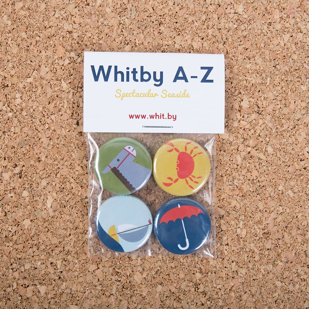 Image of Whitby A-Z Badge Set