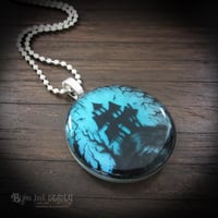 Image 2 of Haunted House in Woods Pendant  * ON SALE - Was £40 now £15 *