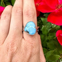 Image 1 of Chunky Golden Hills Turquoise Ring