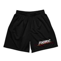 Image 1 of Red Logo Mesh Shorts