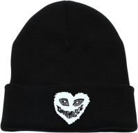 White Mizzle heart beanie 