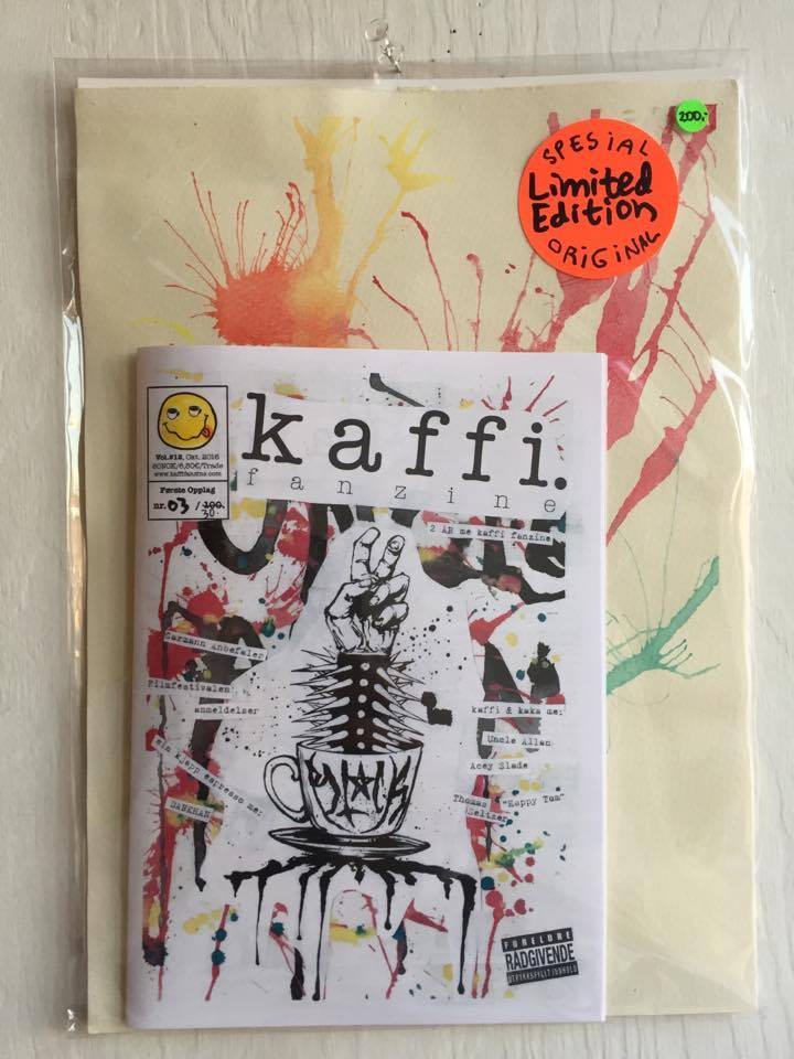 Image of kaffi fanzine Vol.#12 (2016) Special Limited Original Edition w/ A4 Original Painting!