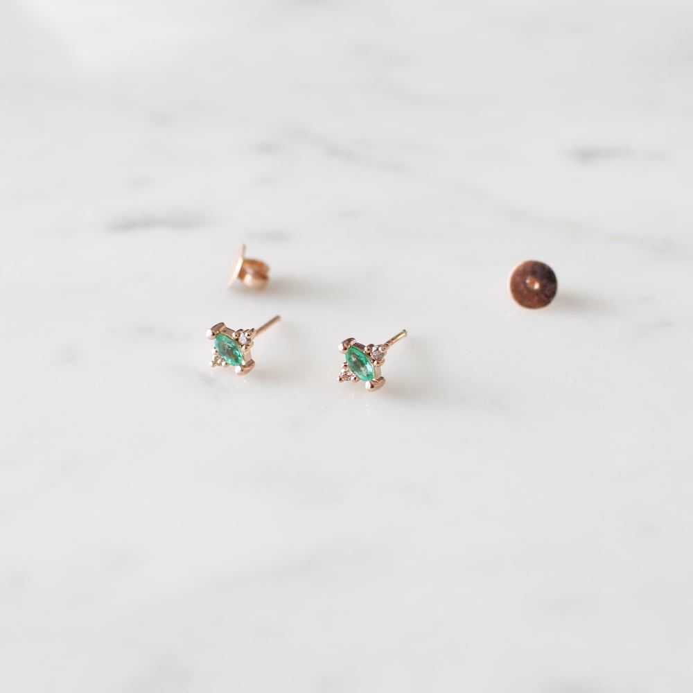 Image of Renee Emerald Earring