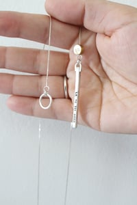 Image 1 of long bar lariat necklace