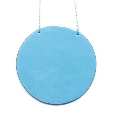 Image of Circle pendant sky blue 