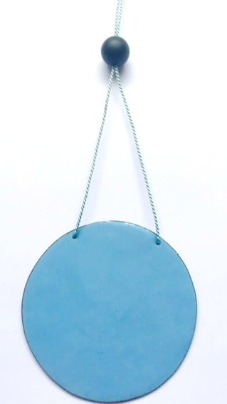Image of Circle pendant sky blue 