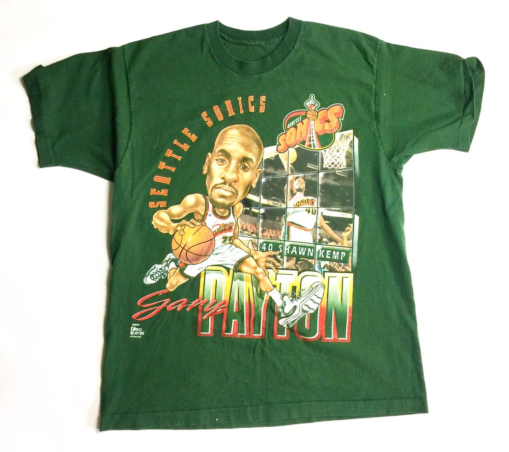 Image of SHAWN KEMP/GARY PAYTON CARICATURE TEE