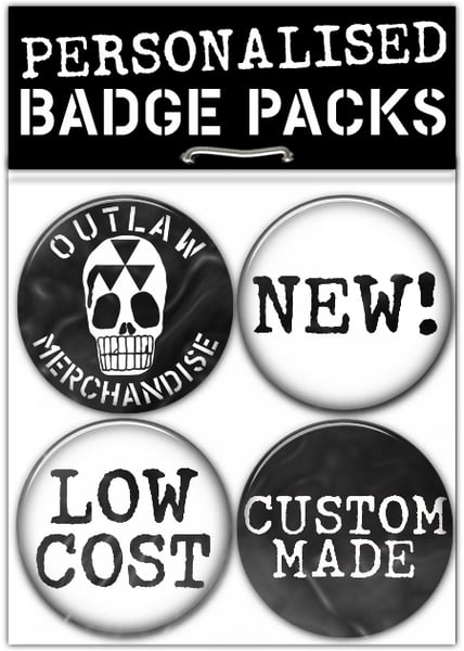 Image of Custom Badge Packs (25mm Round Button Badge)