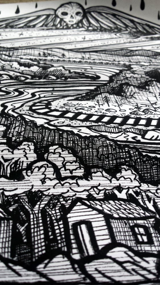 Image of Death and the Connecticut River: Digital Print