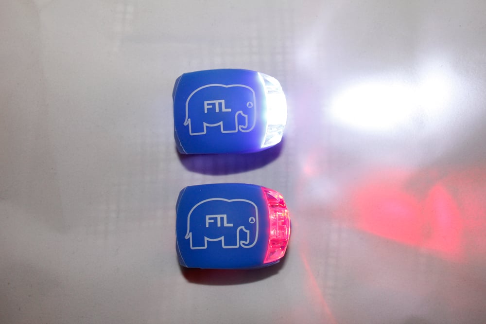 Image of Elephant Bike Lights (Pack of 2) Blue