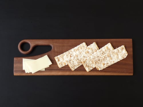 Image of Exotic Artisan Serving Board With Unique Rectangle Shape