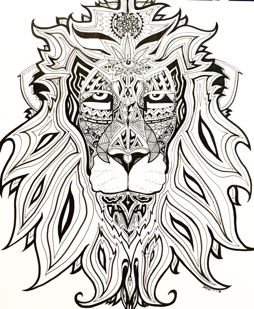 Image of Third Eye Lion print