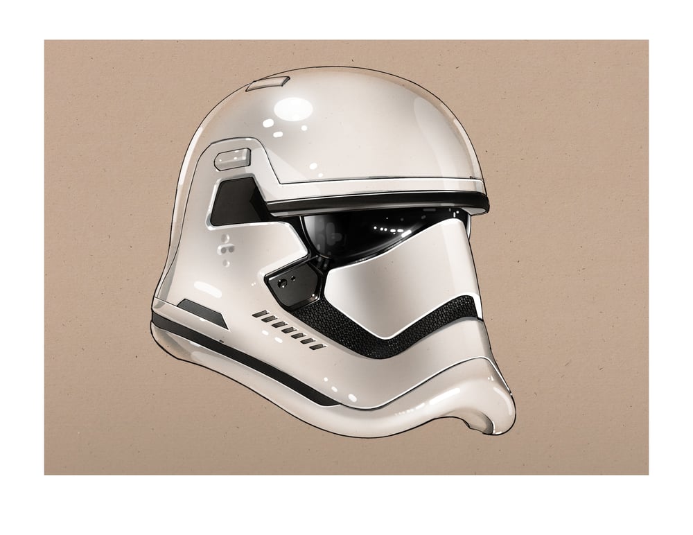 Image of Stormtrooper Helmets -  8 1/2" x 11" OPEN EDITION COLLECTIBLE Giclée PRINTS