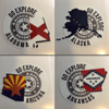 AAV State Decals (A-G)