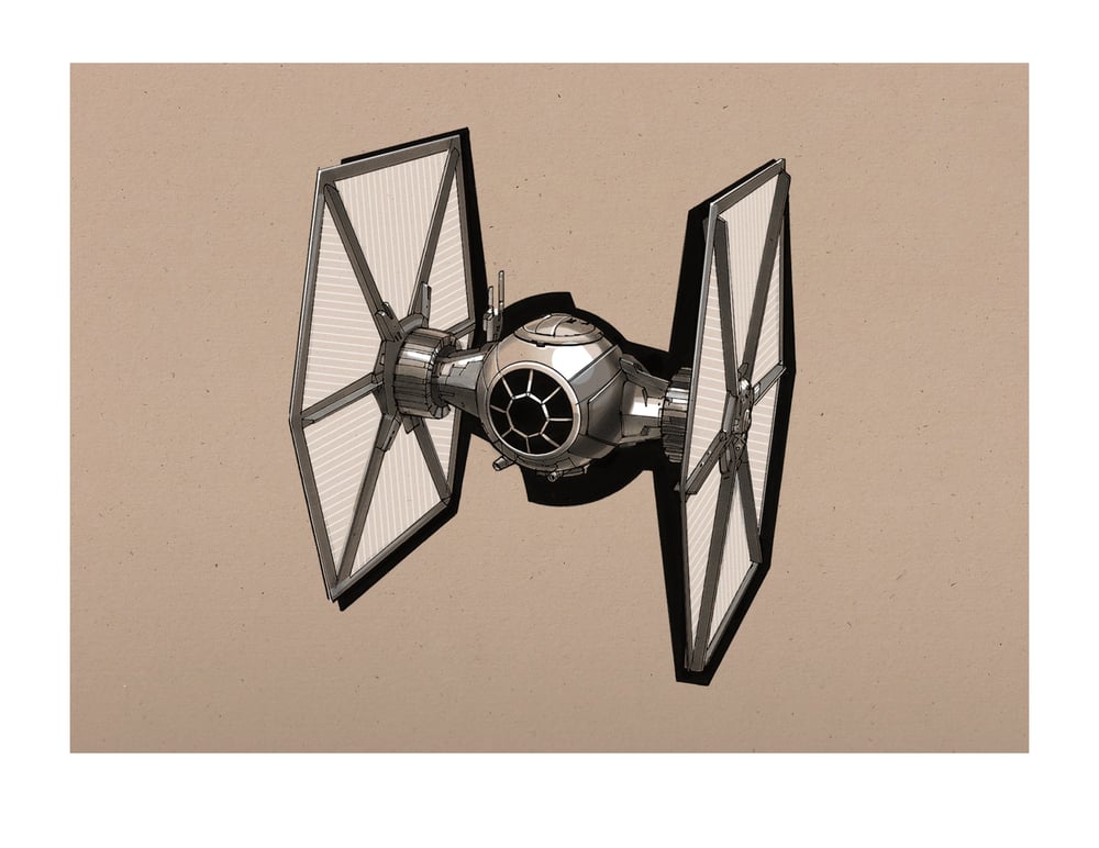 Image of The Force Awakens Sketches 1: 8 1/2" x 11" OPEN EDITION COLLECTIBLE Giclée PRINTS