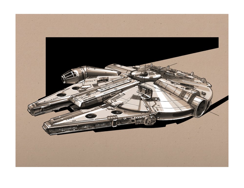Image of The Force Awakens Sketches 1: 8 1/2" x 11" OPEN EDITION COLLECTIBLE Giclée PRINTS
