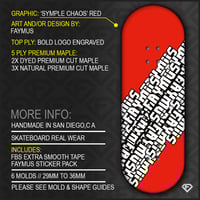Image 1 of ‘SYMPLE CHAOS’ RED + LÜXE PRO FB TAPE & FAYMUS STICKER PACK