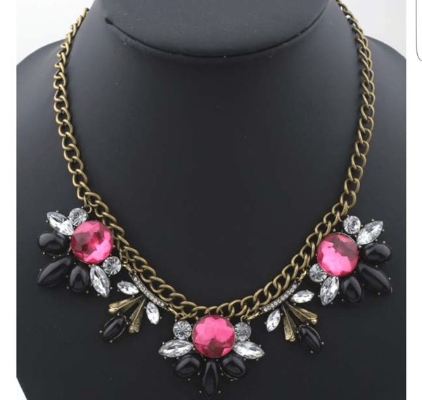 Image of pink statement necklace 