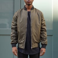 Image 1 of Bomber Jacket (Olive)