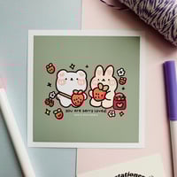 Image 1 of Berry Pals Art Print