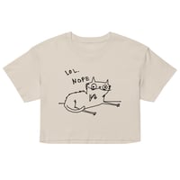 Image 1 of Women’s crop top LOL NOPE 