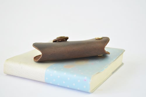 Image of Handmade Genuine Natural Leather Key Holder, Leather Key Organizer, Leather Key Chain E01