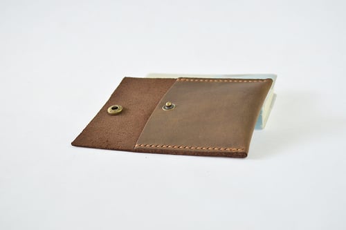 Image of Handmade Genuine Natural Leather Coin Holder, Leather Coin Organizer, Leather Coin Purse B10