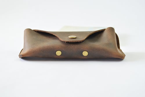 Image of Handmade Genuine Natrual Leather Sunglasses Holder, Glasses Case, Sunglasses Organizer F01
